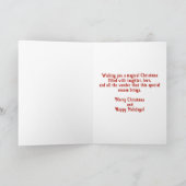 Geloof in de magie van Kerstfeest Feestdagen Kaart (Binnen)