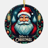 Geloof in de magie van Kerstfeest Keramisch Ornament (Voorkant)