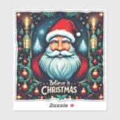Geloof in de magie van Kerstfeest Sticker (Vel)