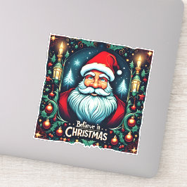 Geloof in de magie van Kerstfeest Sticker
