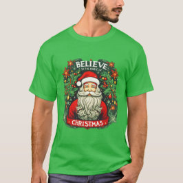 Geloof in de magie van Kerstfeest T-shirt