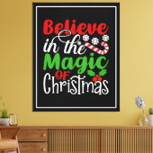 Geloof in de magie van Kerstmis-82301 Canvas Afdruk (Insitu (Woonkamer))