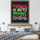 Geloof in de magie van Kerstmis-82301 Canvas Afdruk (Insitu (Slaapkamer))