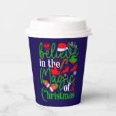 Geloof in de magie van Kerstmis-82307 Papieren Bekers (Achterkant)