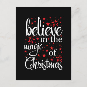 Geloof in de Magie van Kerstmis Briefkaart