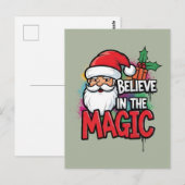 Geloof in de Magie van Kerstmis Briefkaart (Voorkant / Achterkant)