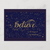 Geloof in de magie van Kerstmis Feestdagenkaart (Voorkant)