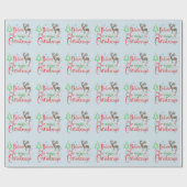 Geloof in de Magie van Kerstmis Feestelijke Feestd Cadeaupapier (Vlak)