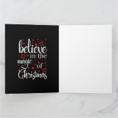 Geloof in de Magie van Kerstmis Kaart (Binnen)