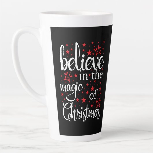 Geloof in de Magie van Kerstmis Latte Mok (Links)