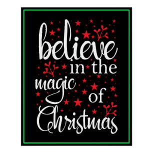 Geloof in de Magie van Kerstmis Perfect Poster