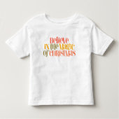 Geloof in de magie van Kerstmis - Retro Style Kinder Shirts (Voorkant)