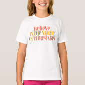Geloof in de magie van Kerstmis - Retro Style T-shirt (Voorkant)