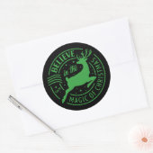 GELOOF IN DE MAGIE VAN... Kerstmis Ronde Sticker (Envelop)