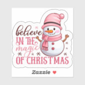 Geloof in de Magie van Kerstmis Sticker (Vel)
