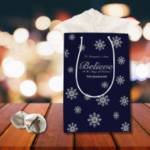 Geloof in de magie van Kerstmis Zilveren Glitter