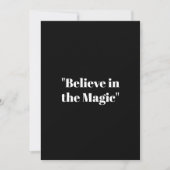 Geloof in de magie van zwart-wit kerst kaart (Voorkant)