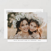 GELOOF IN DE MAGIE | vrolijk kerstfeest Briefkaart (Voorkant / Achterkant)