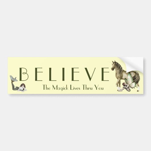 Geloof in de magische Bumpersticker (Voorkant)
