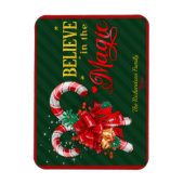 Geloof in de magische feestdagen van rode groene s magneet (Verticaal)