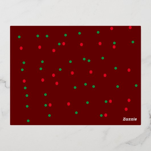 Geloof in de magische gouden elegante kerstkaart folie feestdagen briefkaart (Achterkant)