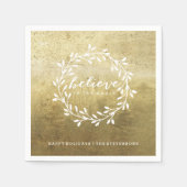 Geloof in de Magische | Gouden Servetten van de (Voorkant)