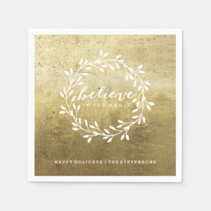 Geloof in de Magische   Gouden Servetten van de