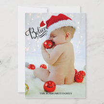 "Geloof" in de magische kerstfotokaart