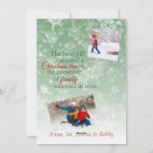 Geloof in de magische kerstfotokaart feestdagenkaart (Achterkant)