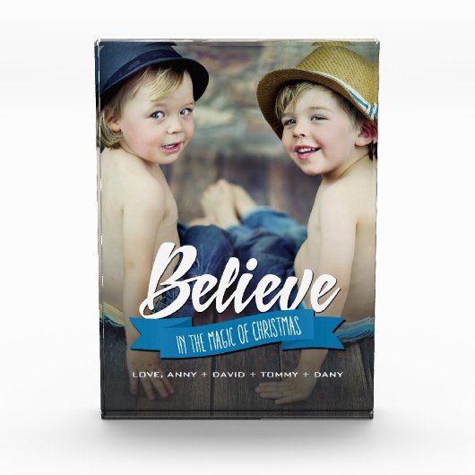 Geloof in de magische kerstfoto's fotoblokken (Voorkant)