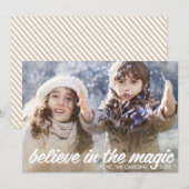 Geloof in de magische kerstkaart (Voorkant / Achterkant)