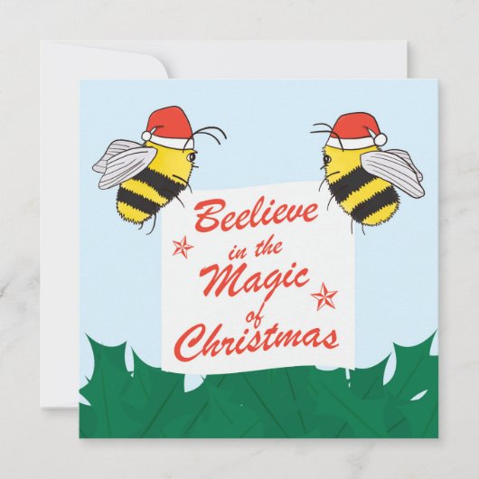 Geloof in de magische kerstkaart (Voorkant)