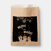 Geloof in de magische sneeuwpoppen bedankzakje (Voorkant)