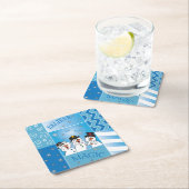 Geloof in de magische sneeuwpoppen kartonnen onderzetters (Insitu)