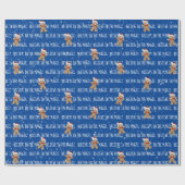 GELOOF IN DE MAGISCHE Tekst op blauw Cadeaupapier (Vlak)