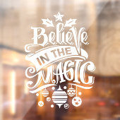 Geloof in de magische witte kerst familie raamsticker (Vel 2)