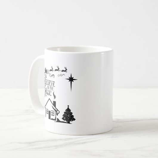 Geloof in de Mok van de kerst met de magie (Voorkant links)