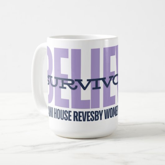 Geloof in de mok van overlevenden (Voorkant links)