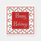 Geloof in de Santa Style 2 Paper Napkins Servetten (Voorkant)