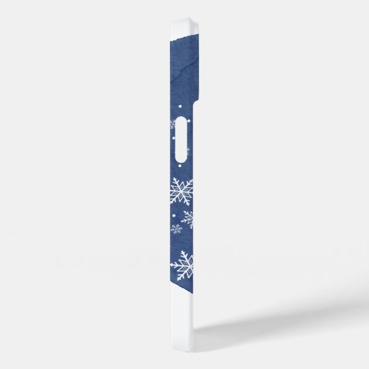 Geloof in de Seizoensblauwe Snowflake kerst Case-Mate iPhone Case (Achterkant / Rechts)