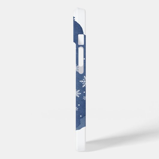 Geloof in de Seizoensblauwe Snowflake kerst Case-Mate iPhone Case (Achterkant / Links)