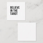 Geloof in de Tarot Vierkante Visitekaartje (Voorkant / Achterkant)