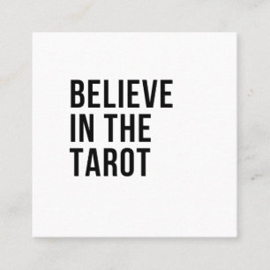 Geloof in de Tarot Vierkante Visitekaartje