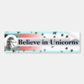 GELOOF IN DE UNICORNS-bumpersticker Bumpersticker (Voorkant)