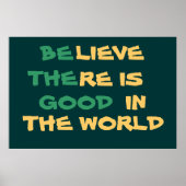 Geloof in de wereld Poster (Voorkant)