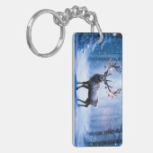 Geloof in de wintermagie - Rendieren Sleutelhanger (Voorkant Links)