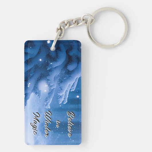 Geloof in de wintermagie - Rendieren Sleutelhanger (achterkant)