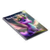 Geloof in de Wonderful - Paarse Fairy Dragon Notitieboek (Rechterzijde)