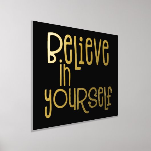 Geloof in de zwarte luxe van uw eigen beweging folie afdrukken (Laagn)