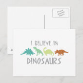 Geloof in Dinosaurs Briefkaart (Voorkant / Achterkant)